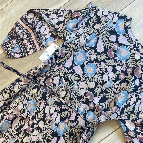 New Billabong women’s Floral Long Sleeve Maxi Dress XS - Picture 5 of 9